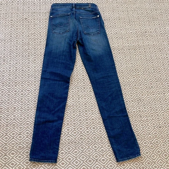 7 for all mankind Rozie slim high rise jeans sz 27 - Picture 2 of 7